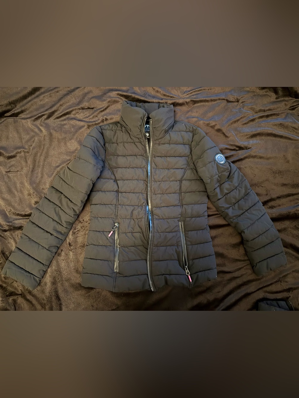 Nautica Black Quilted Puffer Jacket